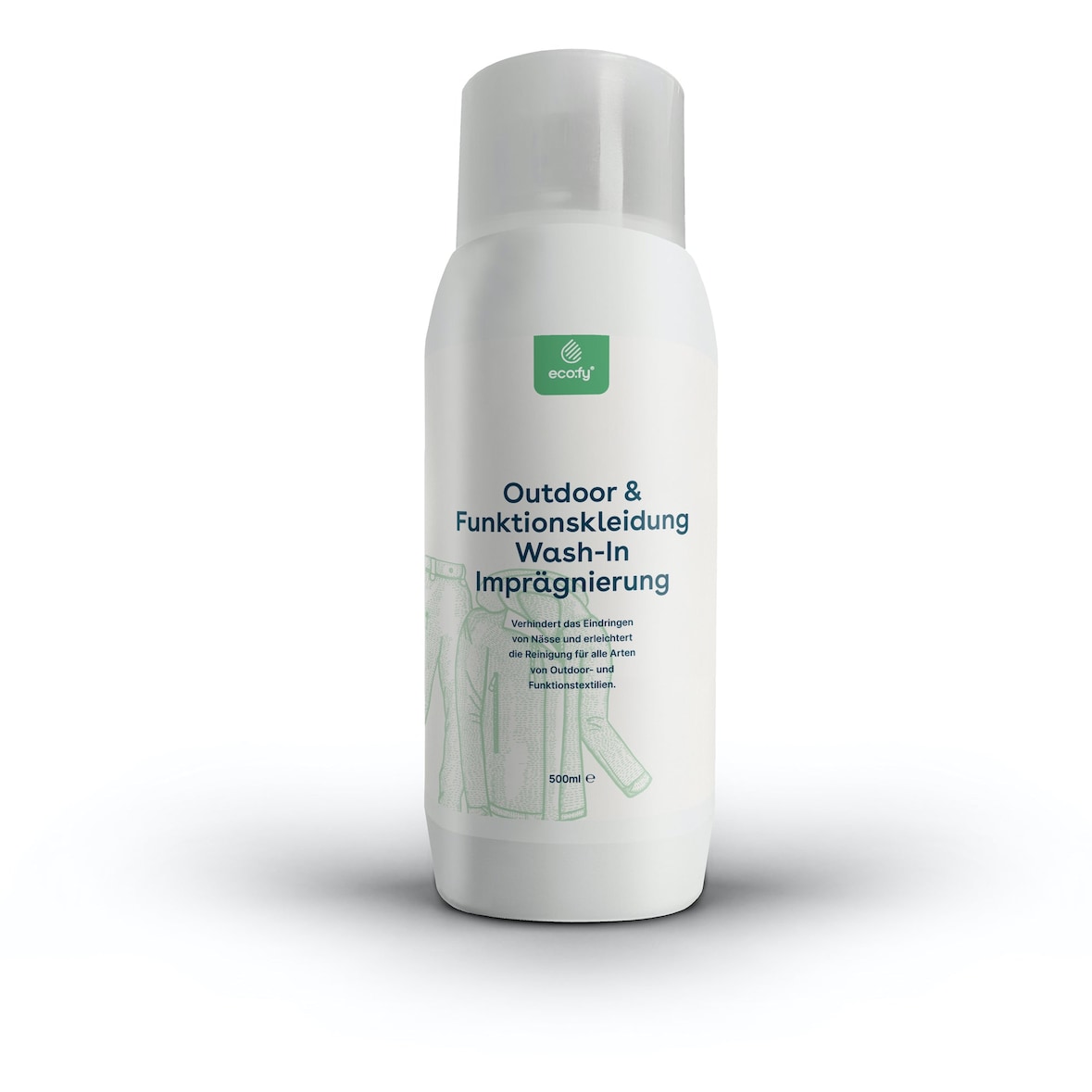 eco:fy Textil Einwaschimprägnierung - 500ml - PFC-frei, Imprägniermittel, Wash-In Imprägnierung