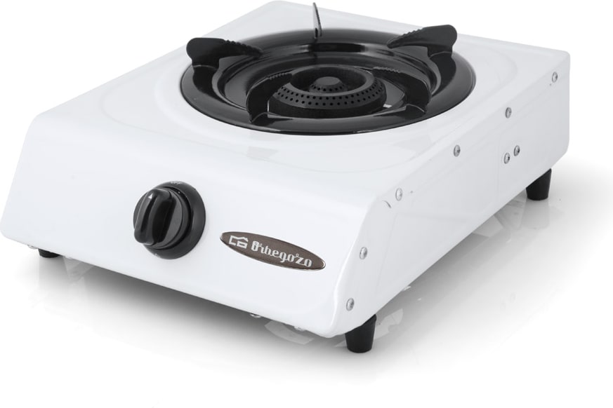 Orbegozo hornillo a gas FO 1600, encendido piezoeléctrico, 1 quemador de triple corona, gas butano/propano, uso exterior