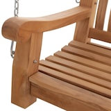 thumbnail of Schaukelbank MUVER - Holz Teak 200x70x62 cm | Hängebank Gartenschaukel Zum Aufhängen Veranda-Schaukel