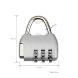 thumbnail of HMF Deko Zahlenschloss Vorhängeschloss, 3-Stellig, 4,3 x 3,5 x 1,2 cm, Silber