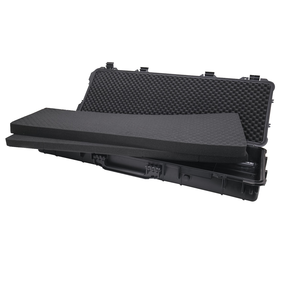 HMF ODK200 Outdoorkoffer mit Rasterschaumstoff, 113 x 42 x 16,5 cm