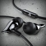 thumbnail of LIAM&DAAN In-Ear-Kopfhörer, High End Ceramic InEar 8mm Treiber / Aramid Kabel / Knickschutz, silber/schwarz