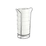 thumbnail of San Ignacio VESSIA - Witte aperitiefschalen met zwart planchet 800ML