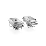 thumbnail of WAS Germany - Chafing Dish GN 1/1 Set, 59 x 34 x 49 cm, Set á 2 Stück, Chromnickelstahl