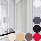 thumbnail of Lamellenvorhang Schiebevorhang fertiges Komplettsystem (weiss, 180x180 cm)