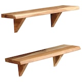 thumbnail of vidaXL Wandregale 2 Stk. 60 x 20 x 16 cm Massivholz Akazie