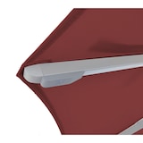 thumbnail of METRO PROFESSIONAL Parasol rond, aluminium/acier, Ø 2.5 x 2.44 m, avec lampe LED et module solaire, rouge/platine