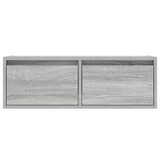 thumbnail of vidaXL TV-Schrank mit LED-Leuchten Grau Sonoma 75x35,5x25 cm