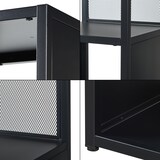 thumbnail of Helloshop26 - Estante independente 185 x 38 x 38 cm design atemporal e elegante preta 03_0008986