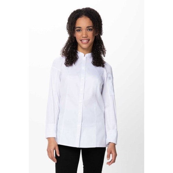 Chef Works® Damenkochjacke Tulum Flex Serie nachhaltig, Knöpfe, Cool Vent™, White, Größe M
