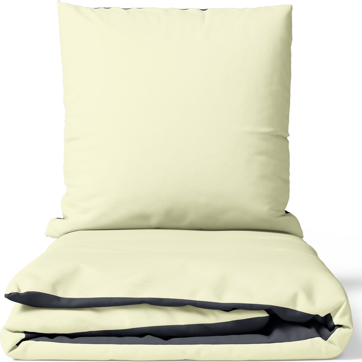 Leonado Vicenti Satin Bettwäsche 200x200 cm 100% Baumwolle Beige Luxus Set Uni Wendeseite Anthrazit Kissenbezug 80x80 cm Reißverschluss