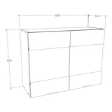 thumbnail of Küchenschrank B. 80 cm Hängeschrank Küche Fasola