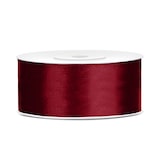 thumbnail of Satin Geschenkband weinrot 25m 25mm breit