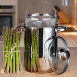 thumbnail of Edelstahl Spargeltopf Nudeltopf Höhe 21cm mit Drahteinsatz 22012