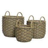 thumbnail of 3 Blumentöpfe Pflanzenkübel 36-48cm Outdoor Plastik braun - Große Blumentöpfe Blumenkübel Pflanzkübel - Deko Garten - Pflanzgefäß aussen - Plant Pot