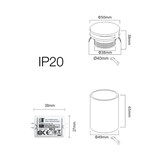 thumbnail of Grow - Luce da incasso segnapasso LED Beneito & Faure - 4W, Luce calda 3000K, 120° - Applique da incasso Rotonda Bianca