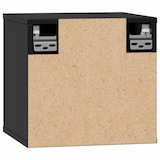 thumbnail of vidaXL Wandschränke 2 Stk. Schwarz 31,5x30x30 cm Massivholz Kiefer
