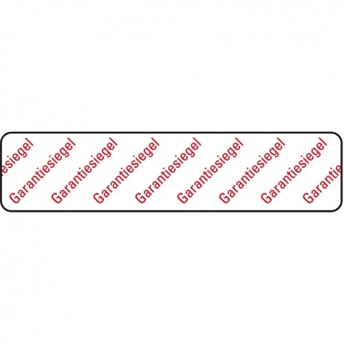 Dreifke® Aufkleber I Sicherheitssiegel Garantiesiegel, RoHS-konform, VOID-Folie, 65x15mm, 30/Bogen