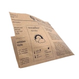 thumbnail of 1000x Snackbeutel Kraftpapier Newspaper 2-Seitig offen 15 x 16 cm braun