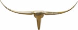 thumbnail of Deko Geweih Bull M WL1.392 Gold 100 cm Aluminium Design Hörner, Wanddekoration Stierkopf Horn Modern, Wandskulptur Geweih-Jagdtrophäe Metall,