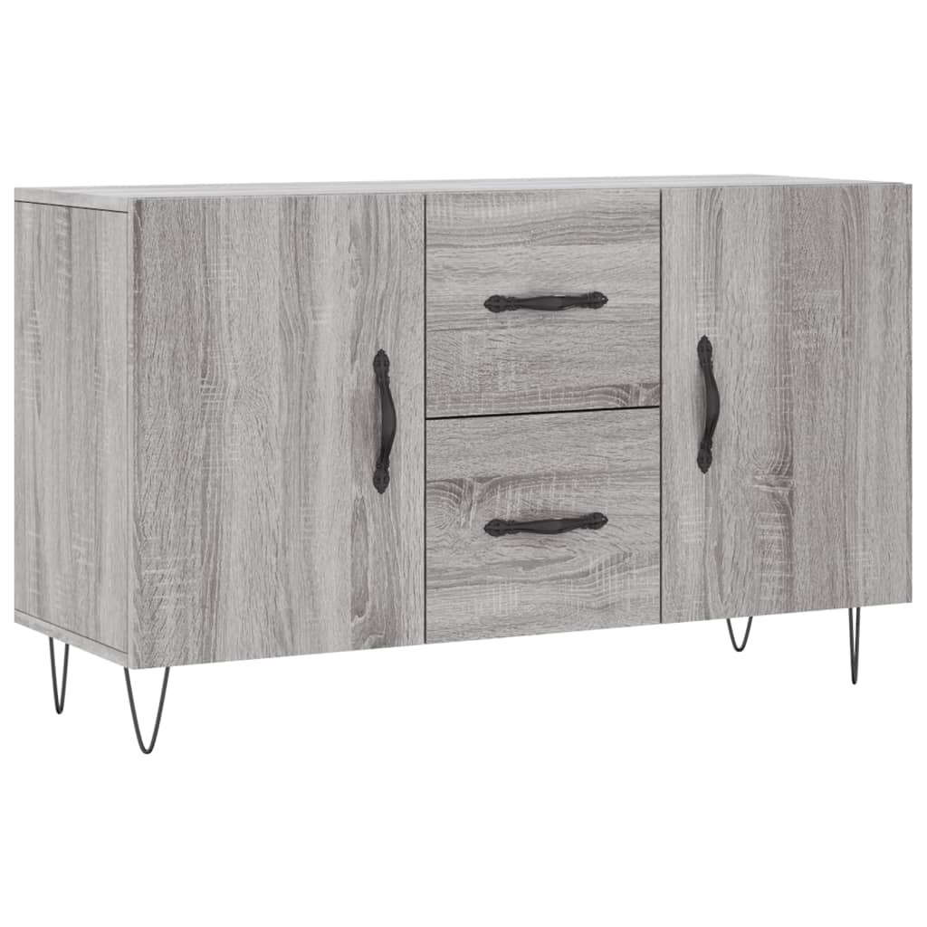 Helloshop26 - Buffet Sideboard Kommode Kleiderschrank Aufbewahrungsmöbel Organizer Küche Wohnzimmer Sonoma-Eiche 100 x 36 x 60 cm 02_0036259