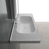 thumbnail of Alpenberger Gäste WC Waschbecken 100 cm Breit | Badezimmer Waschtisch Handwaschbecken Weiß | Keramik Hängewaschbecken mit Nano Waschplätze Wandmontage