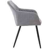 thumbnail of Silla de comedor Shila Tela/Gris