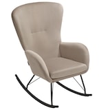 thumbnail of tectake cadeira de balanço Swing com patins de aço e espessa almofada  Preto/Taupe