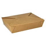thumbnail of 3 X 50 Lunchboxen, Pappe "pure" 1500 ml 4,8 cm x 14 cm x 19,7 cm braun