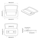 thumbnail of vidaXL Kast Handvatten 2 pcs Mosterdgeel 85 x 45 mm Metaal
