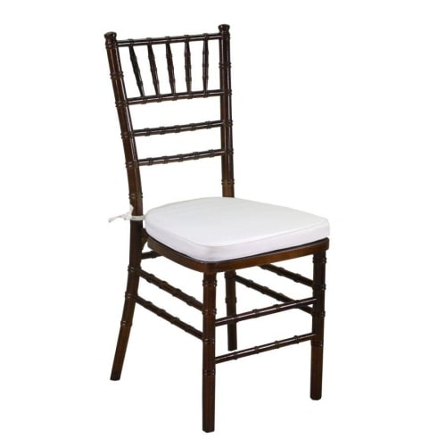 Sedia legno chiavari noce c/cuscino cm40x40h43/92