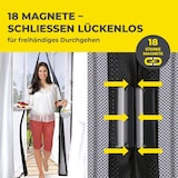 thumbnail of EASYmaxx Moskitonetz Magic Klick mit Magnetverschluß - schwarz 90 x 210 cm