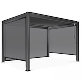 thumbnail of Pergola bioclimatique 3 x 4 m autoportée avec 3 stores gris