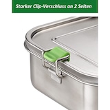 thumbnail of APS 66901 Hochwertige Edelstahl Lunchbox / Brotdose 1.100 ml inkl. Trennwand / auslaufsichere Frischhaltedose