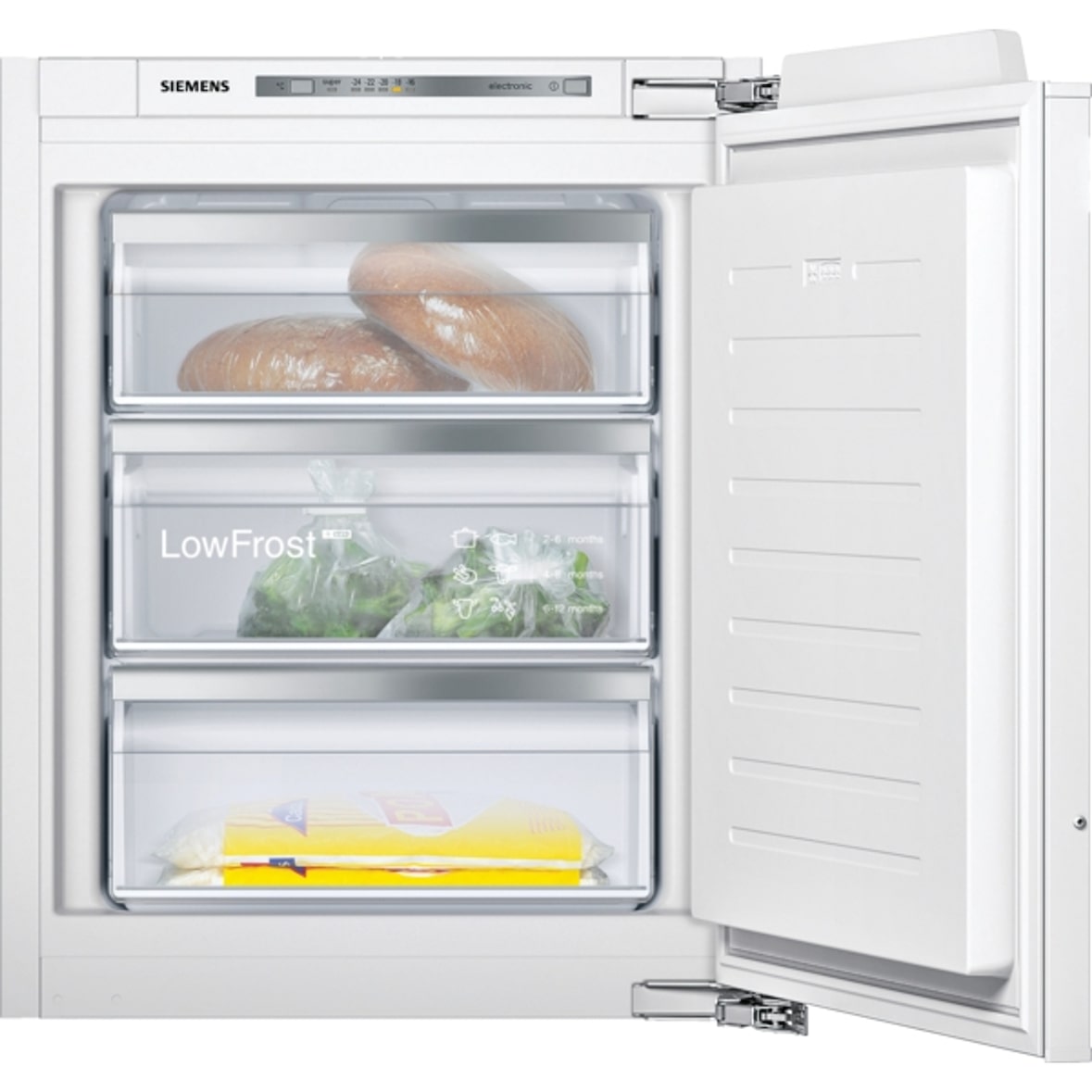 Siemens iQ500, Einbau-Gefrierschrank, 71.2 x 55.8 cm, Flachscharnier mit Softeinzug GI11VADC0