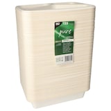 thumbnail of PAPSTAR 125 Siegelschalen, Zuckerrohr 3-geteilt 1150 ml 4,5 cm x 17,5 cm x 22,5 cm weiss