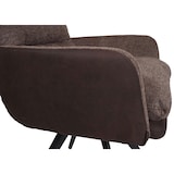 thumbnail of Juego de 6 sillas de comedor HWC-G66, silla de cocina silla, giratoria auto posición tela/textil ~ marrón-marrón oscuro, con reposabrazos