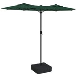 thumbnail of vidaXL Parasol dubbel met LED's 316x240 cm groen