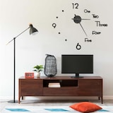 thumbnail of vidaXL 3D-wandklok modern XXL 100 cm zwart