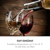 thumbnail of Klarstein Bellevin 18 Uno Weinkühlschrank 50 Liter 11-18 °C LED Touch SingleZone Schwarz
