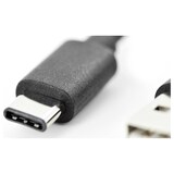 thumbnail of DIGITUS USB Type-C auf A 2.0 Anschlusskabel St/St 1.0m schwarz