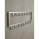 thumbnail of Wandgarderobe Metall Silber 80x20x4 cm Design Flurgarderobe Stahl, Hakenleiste Wandpaneel, Garderobe Wand, Garderobenleiste