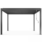 thumbnail of Pergola bioclimatique 3 x 4 m autoportée avec 3 stores gris