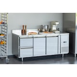 thumbnail of METRO PROFESSIONAL Banco frigorifero GCC31002D-BS, 179.5 x 70 x 85 cm, 225 L, 2 porte, 2 cassetti