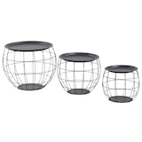 thumbnail of Kit 3 Mesitas de Centro Redondas Baloon Thinia Home Gris