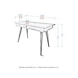 thumbnail of Ocrea | Escritorio | Mesa de estudio | Escritorio de roble | 130 x 60