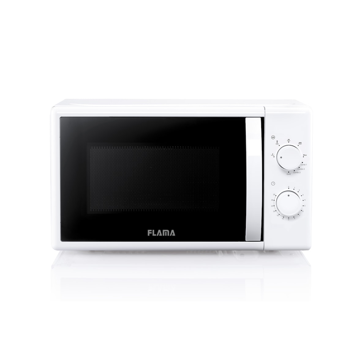FLAMA - Microondas Mecánico con Grill 1884FL, 20 L, Blanco