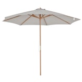 thumbnail of Sombrilla Parasol de Jardín Ø300x250 cm con Sistema de Pestillo de Fijación Techo Ventilado y Poste Desmontable de Madera para Terraza Patio Exterior