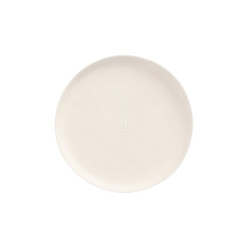 100 Teller Zuckerrohr `pure` rund Ø 9 cm · 1 cm weiss `Cella`