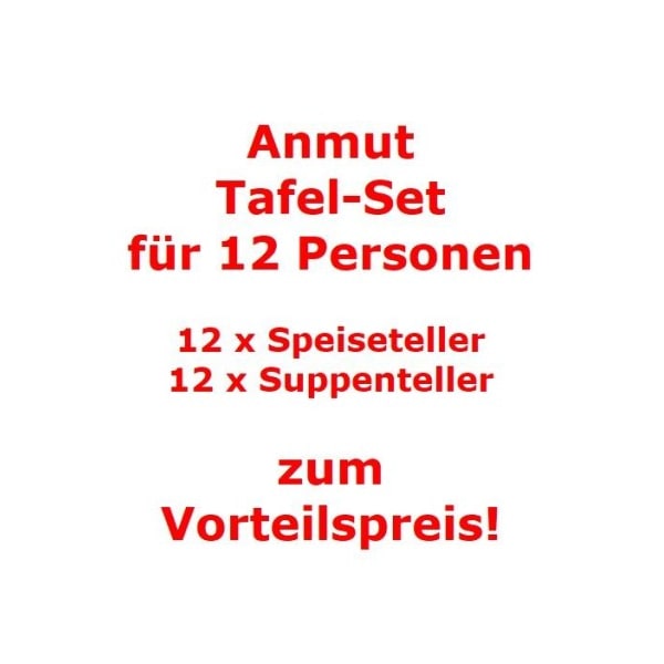 Villeroy & Boch Anmut Tafel-Set für 12 Personen / 24 Teile